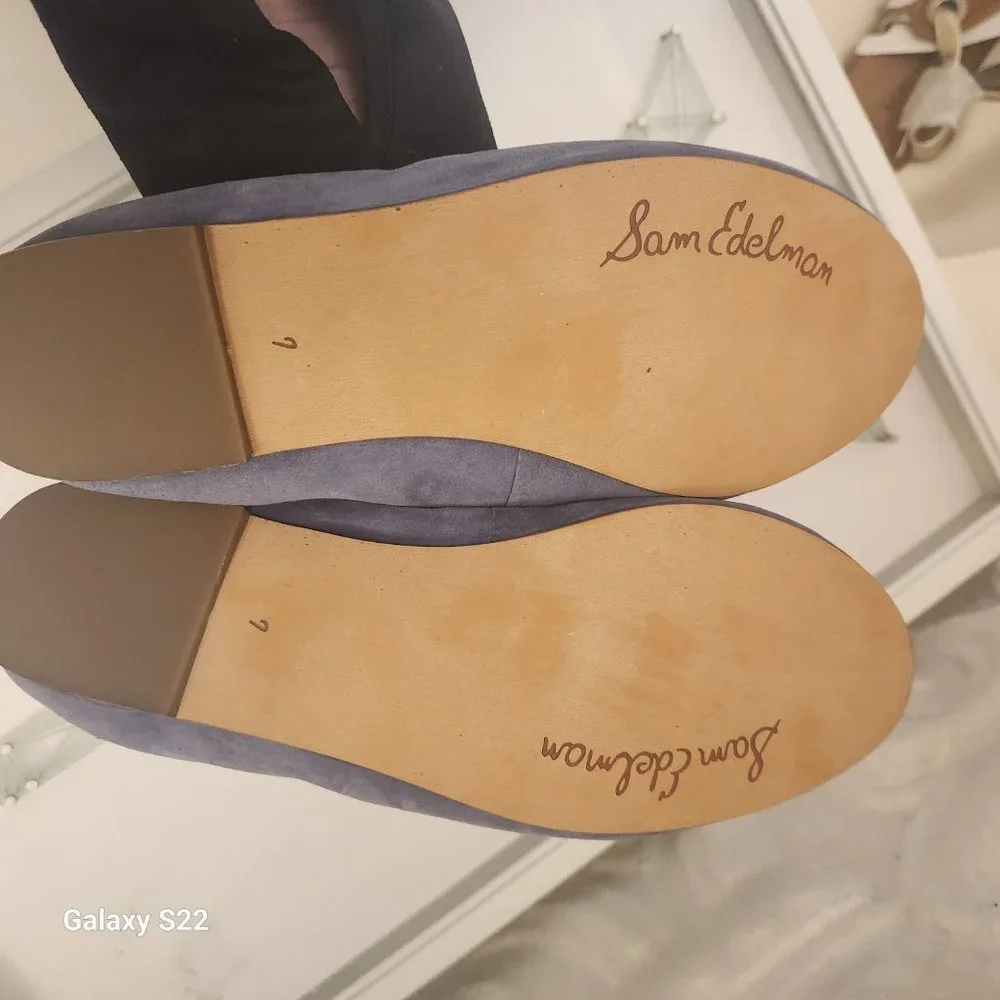 Sam Edelman "Felicia" Leather Purple Flats. NWT. Size 7 and 9 - Picture 8 of 9